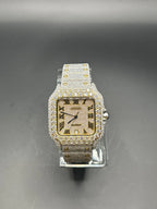 MOISSANITE TWO-TONE YELLOW CARTIER (40MM)