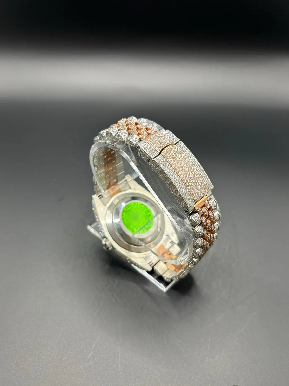 MOISSANITE TWO-TONE ROSE ROLEX WITH JUBILEE BRACELET (41MM)