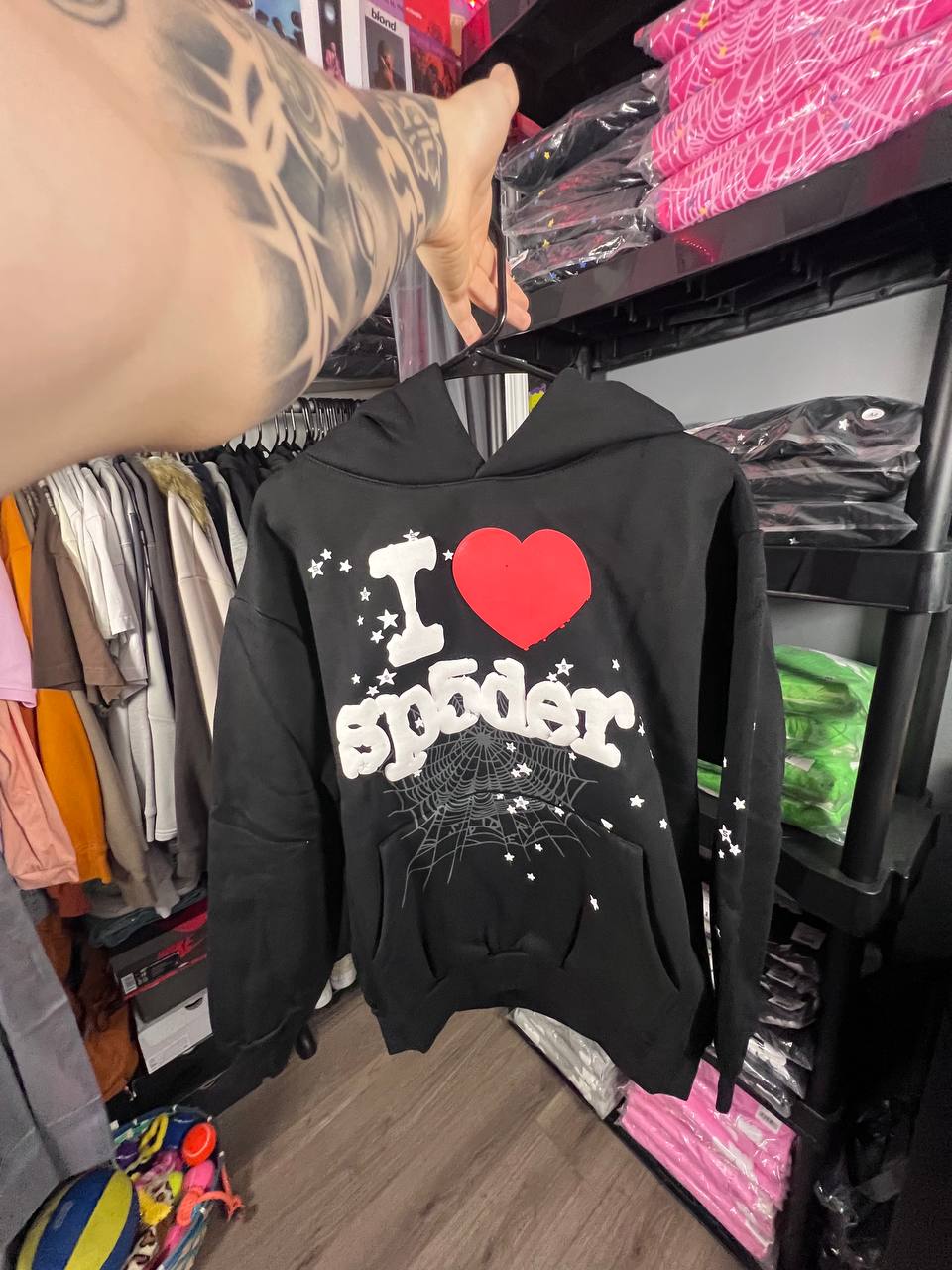 I LOVE SPIDER HOODIE