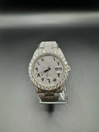 MOISSANITE ROLEX WITH OYSTER BRACELET AND ARABIC DIAL (41MM)