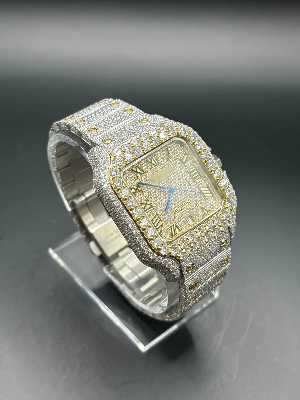 MOISSANITE TWO-TONE YELLOW CARTIER (40MM)