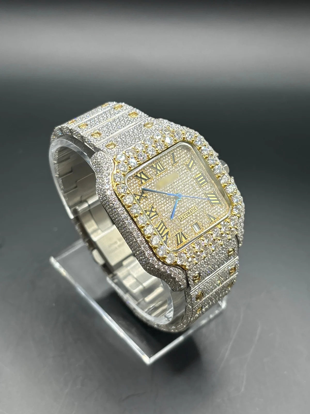 MOISSANITE TWO-TONE YELLOW CARTIER (40MM)