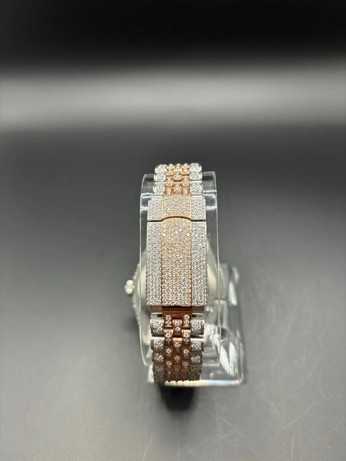 MOISSANITE TWO-TONE ROSE ROLEX WITH JUBILEE BRACELET (41MM)