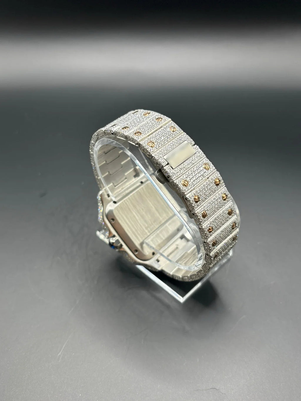 MOISSANITE TWO-TONE ROSE CARTIER (40MM)