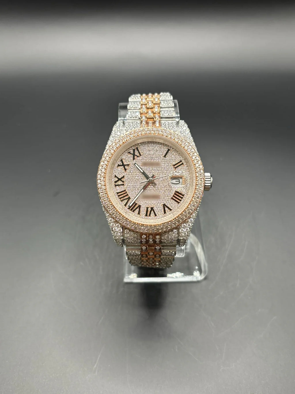 MOISSANITE TWO-TONE ROSE ROLEX WITH JUBILEE BRACELET (41MM)