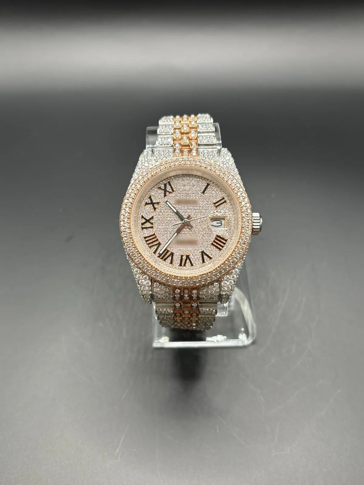 MOISSANITE TWO-TONE ROSE ROLEX WITH JUBILEE BRACELET (41MM)