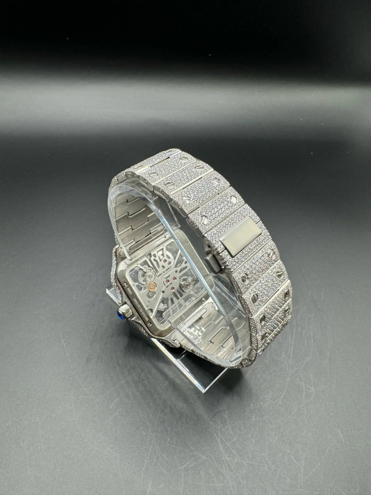 MOISSANITE SKELETON CARTIER (40MM)