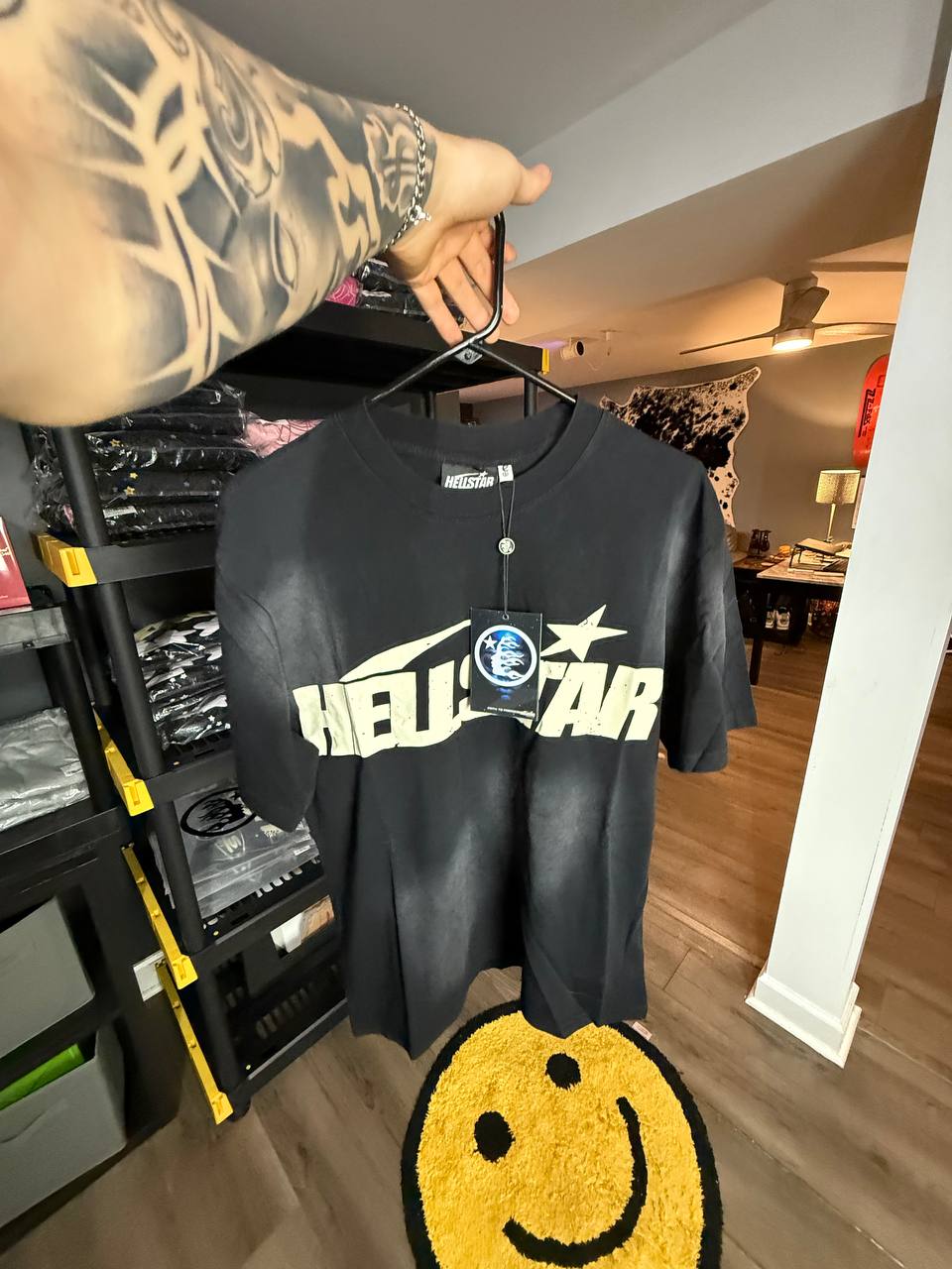 BLACK & WHITE HELLSTAR TEE