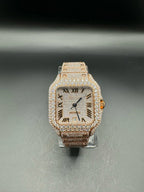 MOISSANITE FULL ROSE CARTIER (40MM)