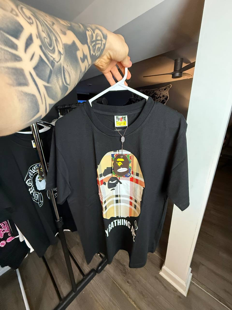 BLACK BAPE TEE