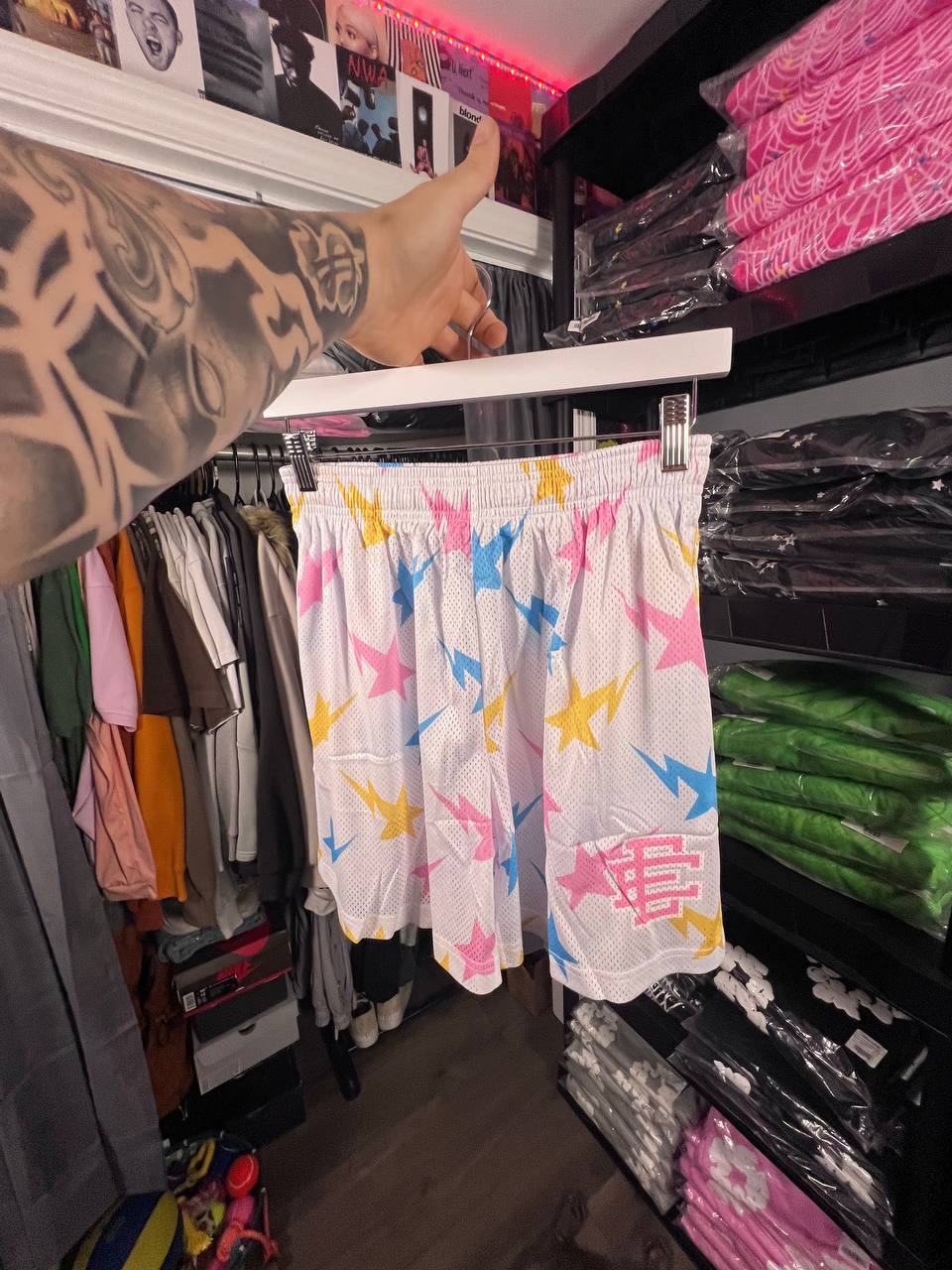 PINK & YELLOW EE SHORTS