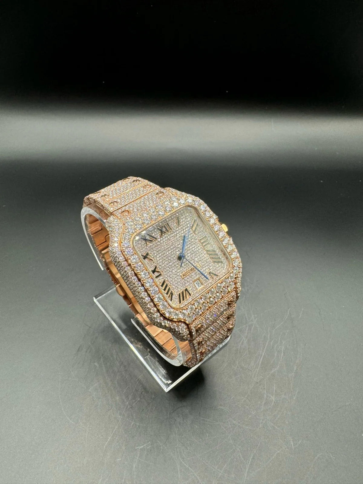 MOISSANITE FULL ROSE CARTIER (40MM)