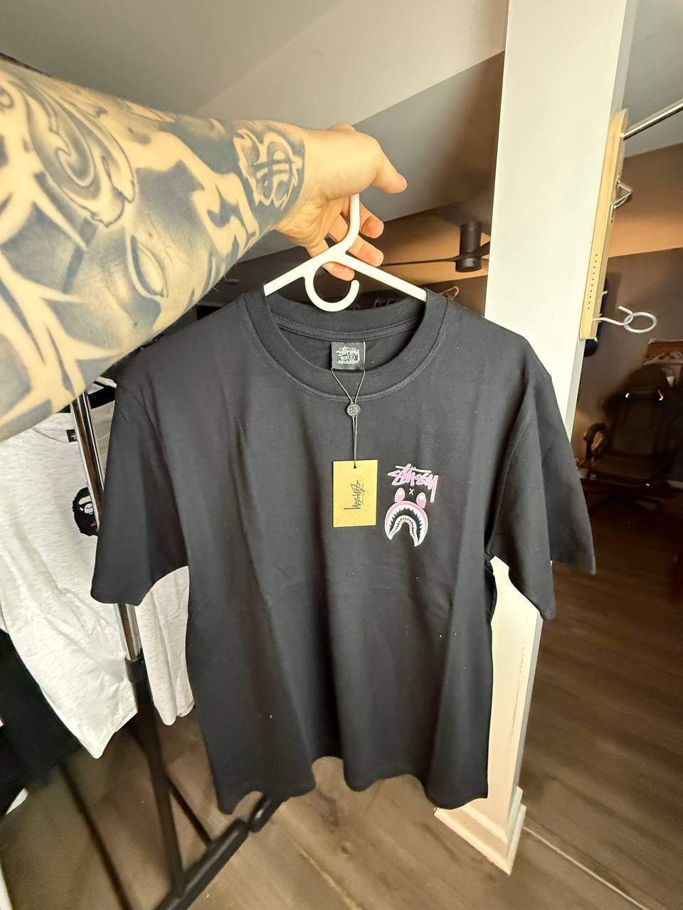 BLACK & PURPLE BAPE TEE