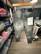 DARK GREY PURPLE JEANS