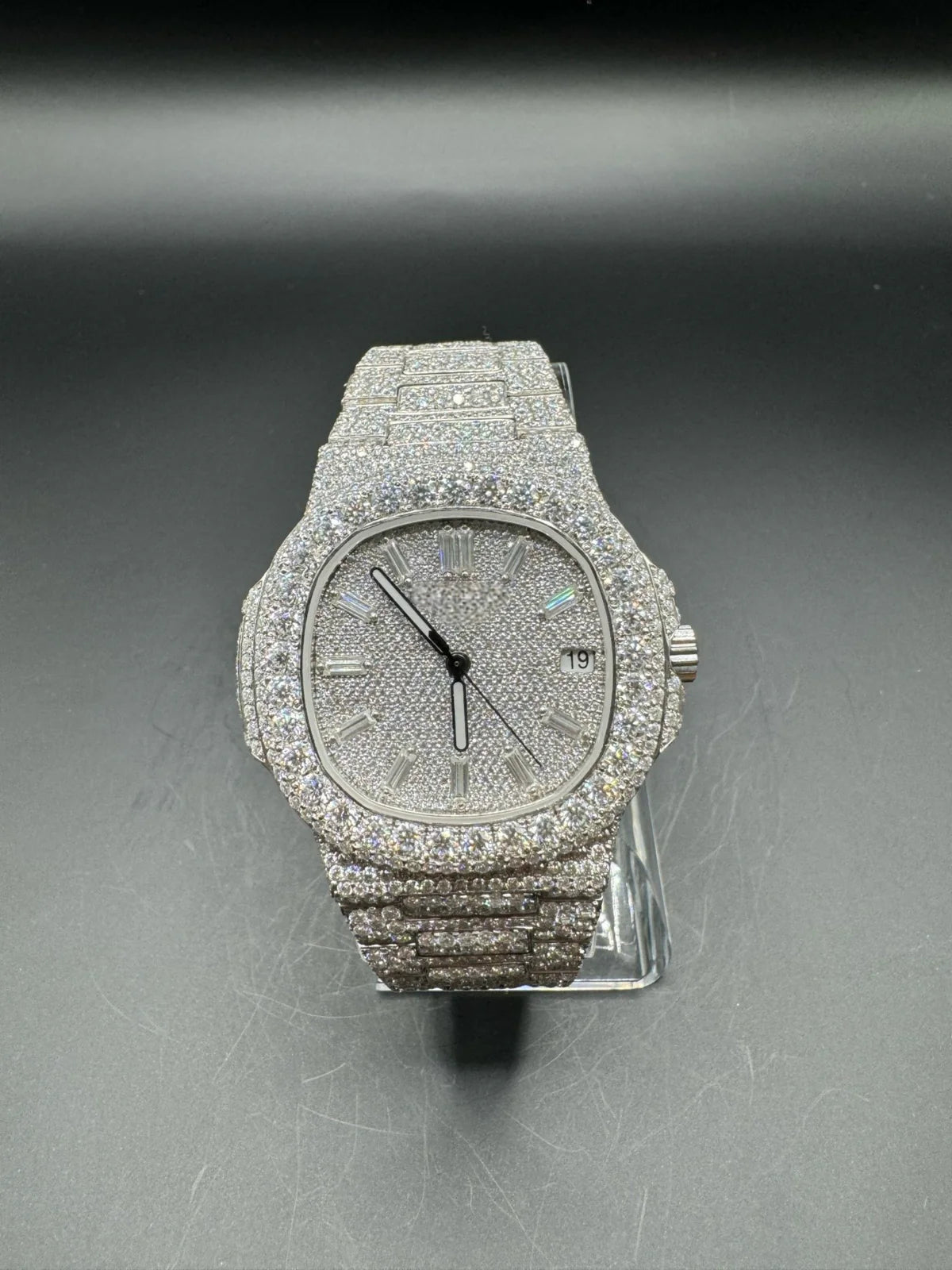 MOISSANITE PATEK WITH BAGUETTE DIAL (41MM)